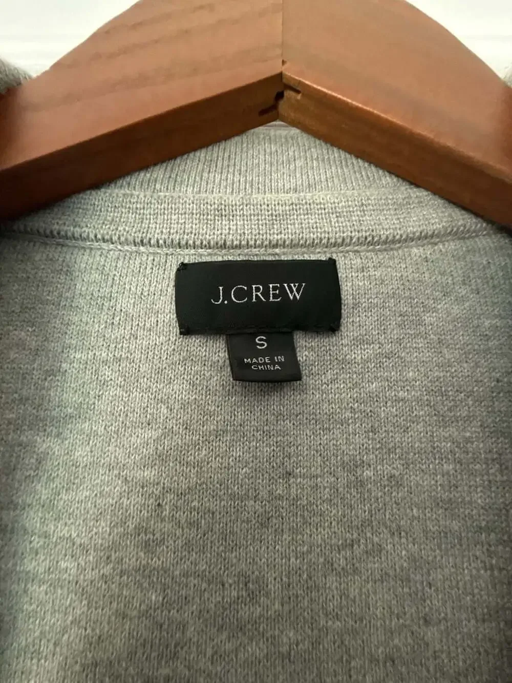 J. Crew Men's Heather Grey Cotton Knit Blazer Size S